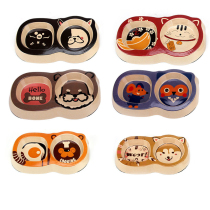 Popo Pet Cat Bowl Cat Food Basin Dog Bowl dog Bowl Rice Basin double bowl Puppy Pooch Kitty Supplies Teddy Single Bowl