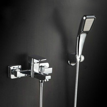 Hot and cold faucet all copper bathtub shower simple shower set booster nozzle shower lift