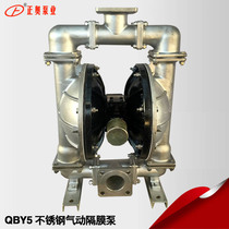 QBY5-100P(304 stainless steel flange connection pneumatic diaphragm pump filter press diaphragm pump sewage sewage pump