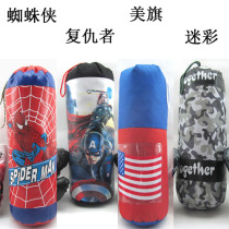 Spider-Man Childrens Boxing Sandbag Toy Gloves Baby Boxing Sanda Solid Sandbag