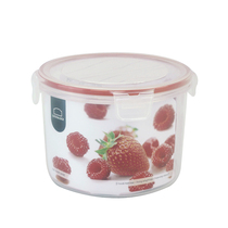 Lo clasp plastic crisper bento box lunch box food fresh-keeping container NLP321R round 1 3L