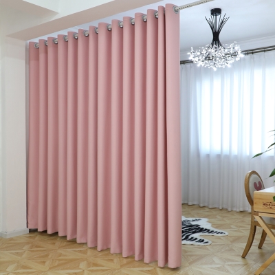 Blinded curtain rental room installation non-perforated curtain telescopic pole bedroom window living room room Z2020 New