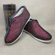 Old Beijing Handmade Thousand Floor Cloth Shoes Comfort Lady Full Cotton Fabric Bottom Casual Winter Gush Winter Warm Cotton Shoes