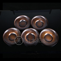 Japanese cup holder Japanese tea Tori is making a mallet to pick up the nail pattern copper cup holder five guest products are good