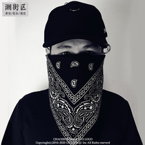 Europe and the United States street trend West Coast cashew flower square towel Hip-hop hip-hop bboy pure cotton Korean version of the scarf headscarf tide man