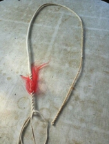 Carriage whip training whip Pure cowhide shepherd whip Eight-stock car whip with whip slightly 2 whips length 90 cm