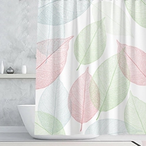 Hotel family bathroom waterproof shower curtain thickened anti-mildew support to map custom partition curtain set free of punching