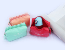  Candy color simple storage cosmetic bag Small spoon bag Waterproof coin purse Mini portable cute travel supplies