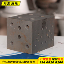 Hydraulic station oil circuit block 02 Series electromagnetic reversing valve installation valve block 6 diameter valve block 10 diameter valve block