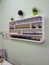 New wooden nail polish rack nail art display rack wall-mounted nail polish shelf cosmetics shelf