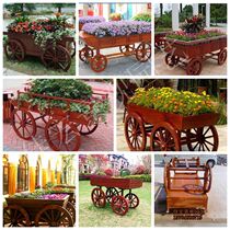 Heat Pin Recommendation Embalming Wood Carbonated Wood Flower Case Landscape Flower Box Park Flower Case Villa Flower Case Outdoor Planting Box