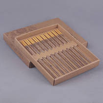 NEWREA New Sharp Chicken Wings Wood Fuxing High Photos ten Double Chopsticks Household Cutlery Suit