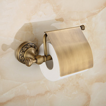 Queens family antique European style pastoral style all copper tissue rack retro tissue box toilet paper holder GY906