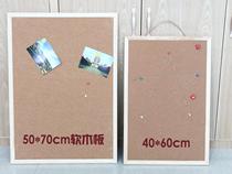 Solid Wood border cork board home photo background wall cork board drawing board kindergarten decorative wall