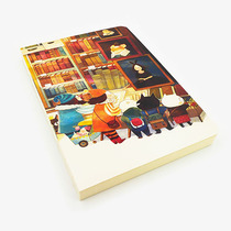 120g blank inner page sketchbook notebook with Broom Painting cover blank inner page bee dad
