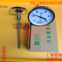  WSS401 301 Axial bimetallic thermometer Stainless steel pointer thermometer Boiler industrial thermometer