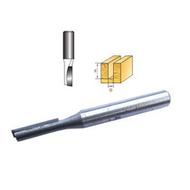 Inspur high quality high-speed steel 1 4*1 8 straight handle woodworking single-edged straight cutter slotting cutter milling cutter
