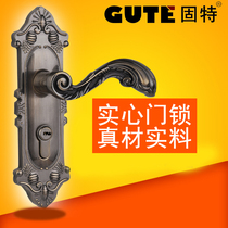 Good 7271 Antique Copper Interior Door Lock European Vintage Bedroom Door Lock Handle Lock