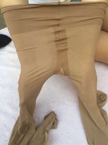 Pearlescent Microflash T Crotch Pants Socks Oil Bright Invisible Crotch Transparent Silk Stockings With Foot Type Sexy Women Socks