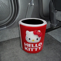 Hello Kitty Classic Leather Series Cute Molding Garbage Cabin
