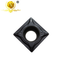 Four-sided boring CNC car blade SCMT09T304-HF YBC252 black diamond processing steel parts