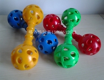 Childrens gymnastics props thickened plastic dumbbells for children with sound dumbbells