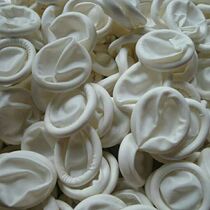 Anti-static rice white protective finger cover dust-free industrial latex disposable finger cover 20 packs