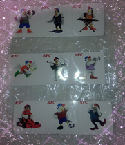 KFC personality stickers include three sheets (9 small sheets) (new stock)