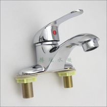 Double hole full copper basin Hot and cold faucet Basin faucet Two-in-one faucet washbasin faucet special price