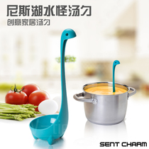 Imported nylon high temperature resistant Loch Ness monster spoon