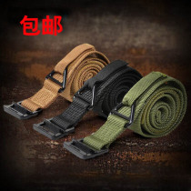 Tactical Outdoor Belt Black Eagle Magic Sticker Girdle CQB Rescue Belt Pituitary Canvas Male and female