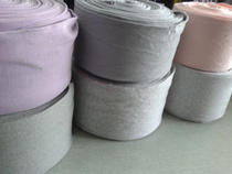 Lin gray all cotton underwear collar Luo kou elastic corrugated fabric warm T - shirt collar 1*1 Rowen fabric thread