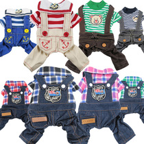 Four-legged navy spring and summer new size dog clothes pet clothing spot Factory Direct Pet Supplies