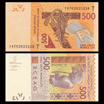 (Africa) new Inc West Africa 500 francs foreign coins