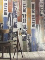 Spot new fashion trend European paint wood Hall kitchen wall hotel night non-slip wood grain floor