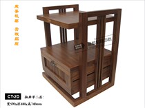 Reputable solid wood sound rack drawer single-floor CT-2D sound box cabinet power amplifier equipment rack shipping cost to pay