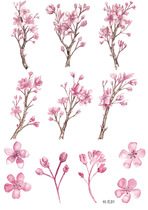 Uncle Harry hand account sticker album Decoration ten miles peach Blossom series notebook diary hand account sticker