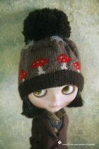 Hand-made mushroom cap 2 color selection momomoko Blythe ararwood jerryberry MSD