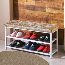 Creative wrought iron simple modern shoe cabinet wall-mounted shoe rack storage space 2 to 12 multi-layer door rear upper wall frame