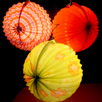 Exquisitely printed watermelon lantern round lantern company annual meeting wedding celebration Spring Festival Mid-Autumn Festival paper lantern