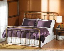 yD096 European wrought iron bed Bedroom 1 8m iron bed Double bed Adult princess bed Iron bed Single