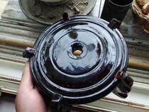 80s WOODEN FLOWER SHELF UPSCALE PORCELAIN COLLECTION BASE