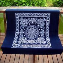Batik square tablecloth Anshun batik hanging cloth home decoration Guizhou batik single-layer wall painting hanging cloth