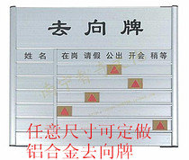 Aluminum alloy room card agency Post sign blank post card post card position card 5 people go to the card