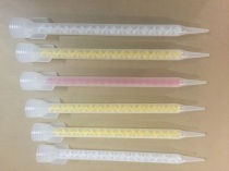 Mei sewing agent mixing tube real porcelain glue mixed hose spiral white core static AB mixing tube 10-18 threaded port