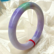Burmese Violet series jade bracelet a cargo ice glutinous seed with certificate Jade A cargo jade bracelet A cargo jade bracelet