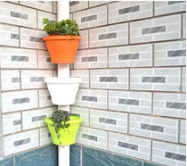 Columnar bundle pipe wall-mounted basin Plastic flower pot bundle test flower pot Water storage function Various cylindrical round big tree