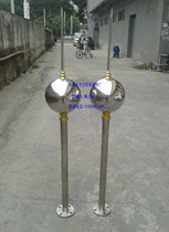 Single ball lightning rod stainless steel 1 5 meters 2 meters 2 5 meters 3 meters 4 meters 5 meters can be customized