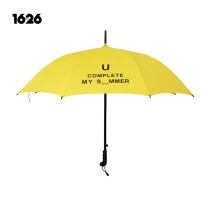 1626 Trend Seiyiwuzhi SUMMER solid color skeleton eight-strand fiber bone four-color long handle umbrella Sunny umbrella