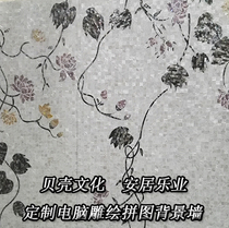 (Poyang Lake) natural shell mosaic tile wallpaper application Wall kitchen aisle entrance